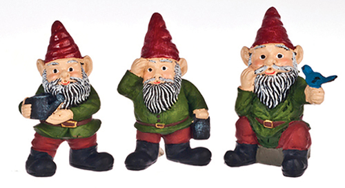 1-1/2"  Gnomes, Set, 3 pc.